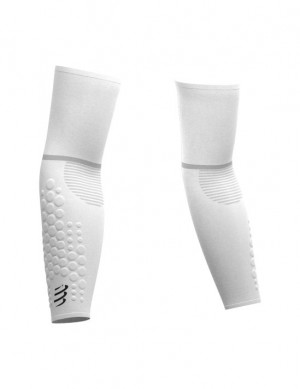 Compression Sleeves ανδρικα Compressport ArmForce Ultralight ασπρα | FXMIW-3240