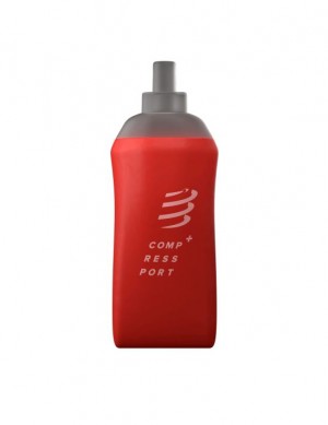 Hydration ΣΑΚΙΔΙΟ ΠΛΑΤΗΣ ανδρικα Compressport ErgoFlask 300mL red κοκκινα | IKUAR-3857