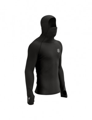 μπλουζακια Compressport 3D Thermo Ultralight αγωνιστικα Hoodie Πολύχρωμο | KRFTC-8210