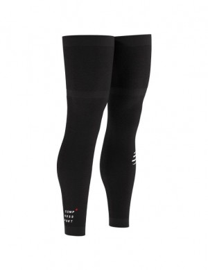 Κολαν γυναικεια Compressport Full Legs Compression Leg Sleeves μαυρα | PSIUK-3706