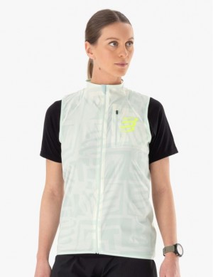 Μπουφαν γυναικεια Compressport Hurricane Windproof Vest W Πολύχρωμο | CQUZB-0753