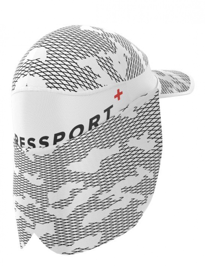 Caps Compressport Ice Cap Sun Shade ασπρα | HKJRL-7039