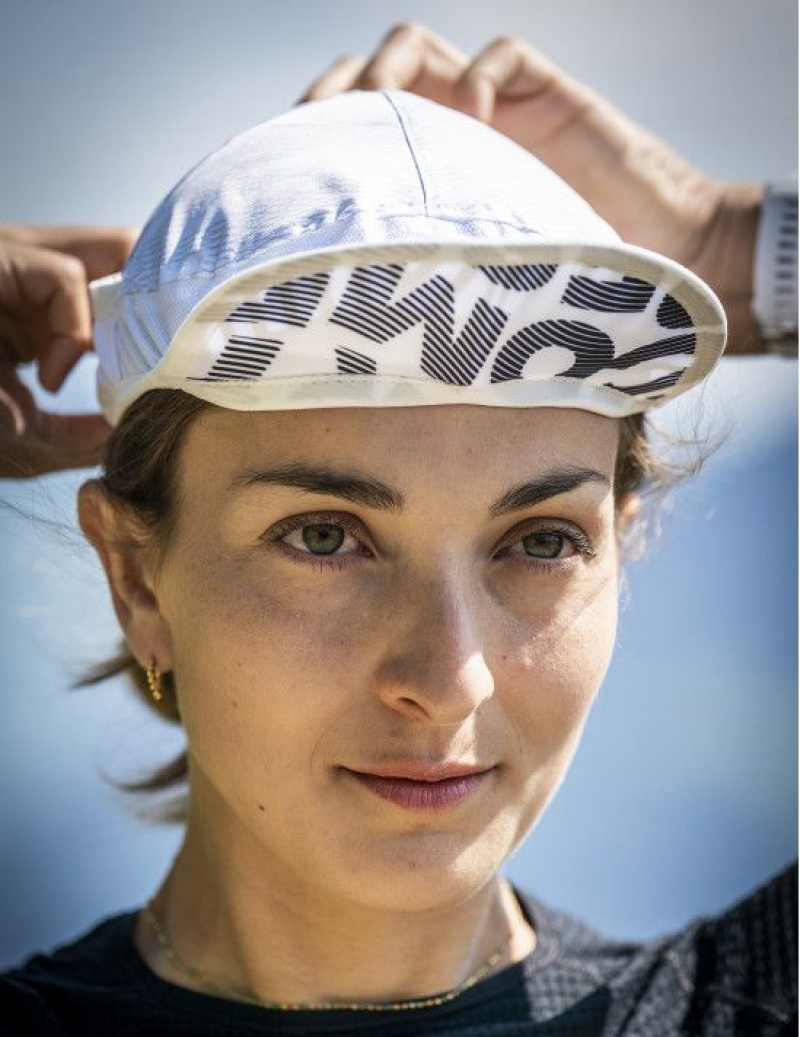 Caps γυναικεια Compressport Ice Cap Sun Shade ασπρα | RUYQT-6095