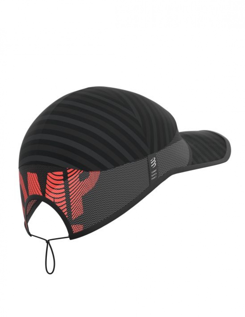 Caps ανδρικα Compressport Pro αγωνιστικα Cap μαυρα | SCEWU-9816