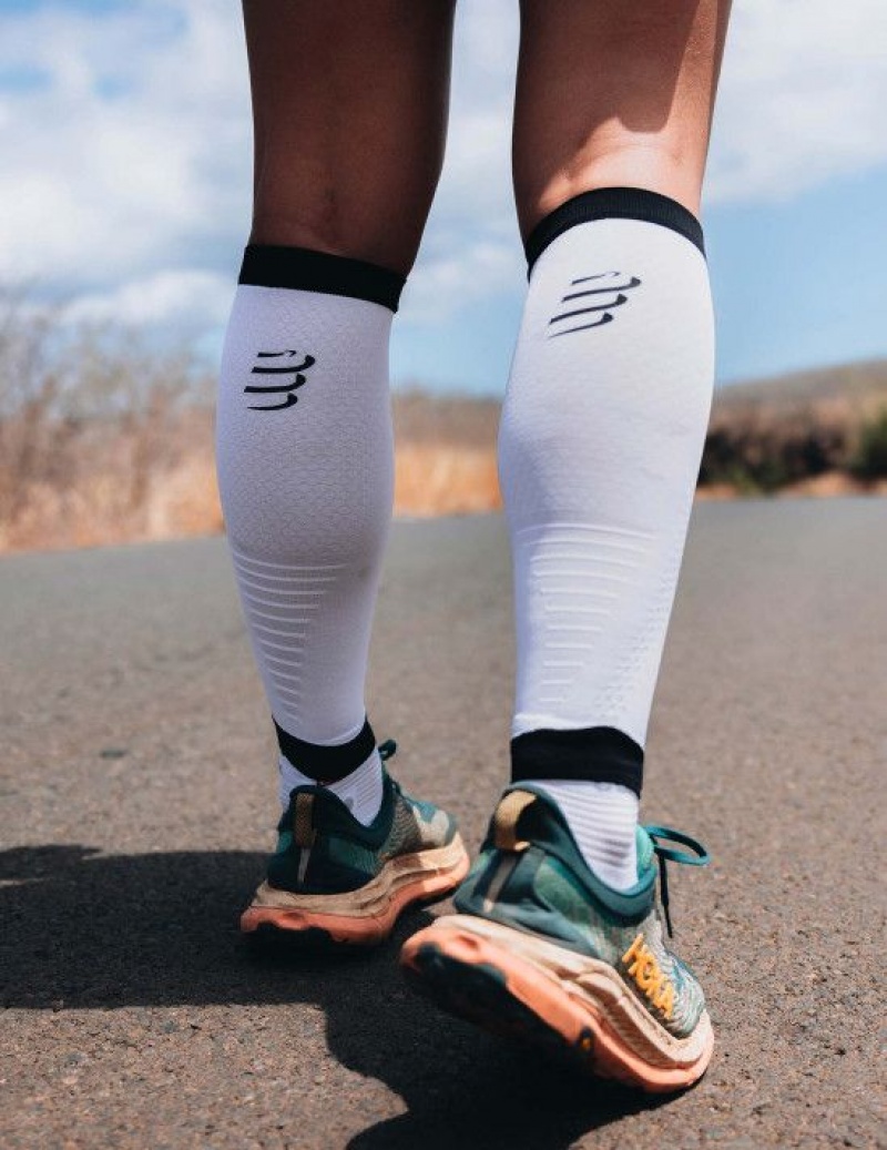 Compression Sleeves ανδρικα Compressport R2 3.0 ασπρα | PDIAY-8123