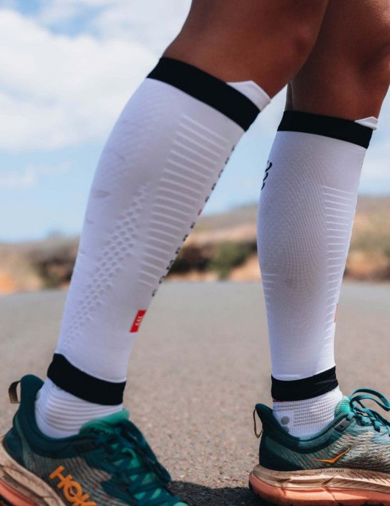 Compression Sleeves ανδρικα Compressport R2 3.0 ασπρα | PDIAY-8123