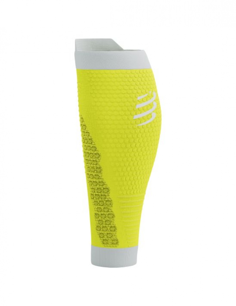 Compression Sleeves γυναικεια Compressport R2 3.0 κίτρινα ασπρα | VQSEF-3847