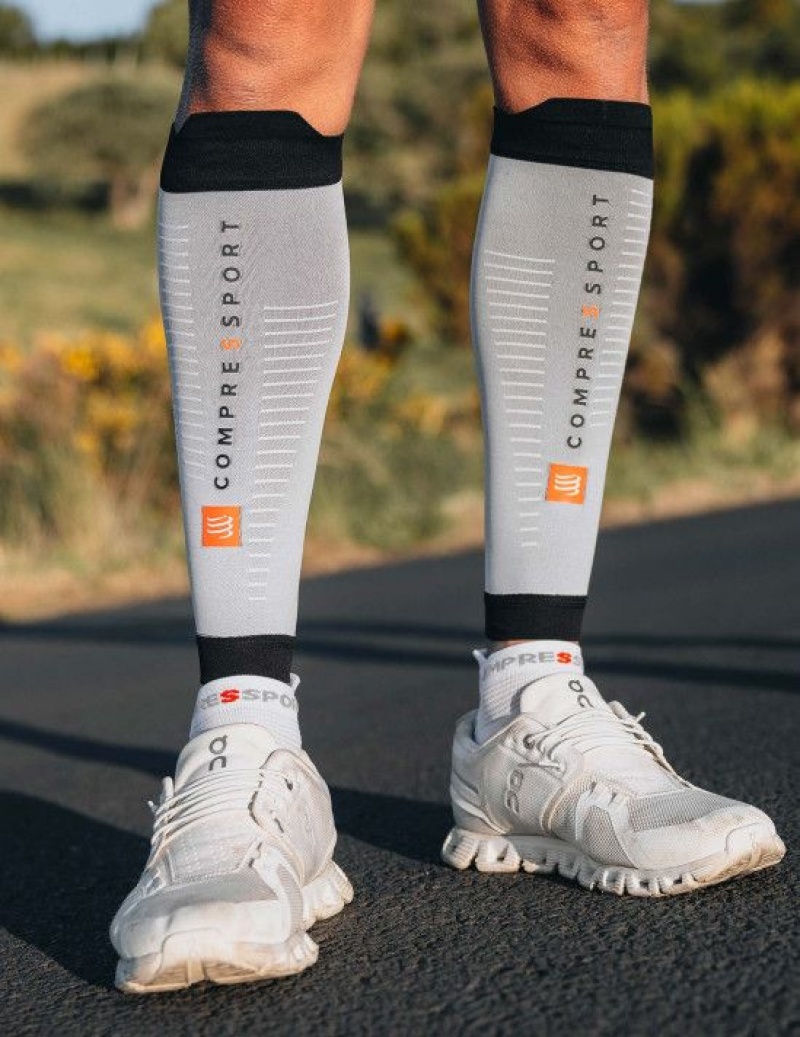 Compression Sleeves ανδρικα Compressport R2 3.0 γκρι | ZGTXC-0657