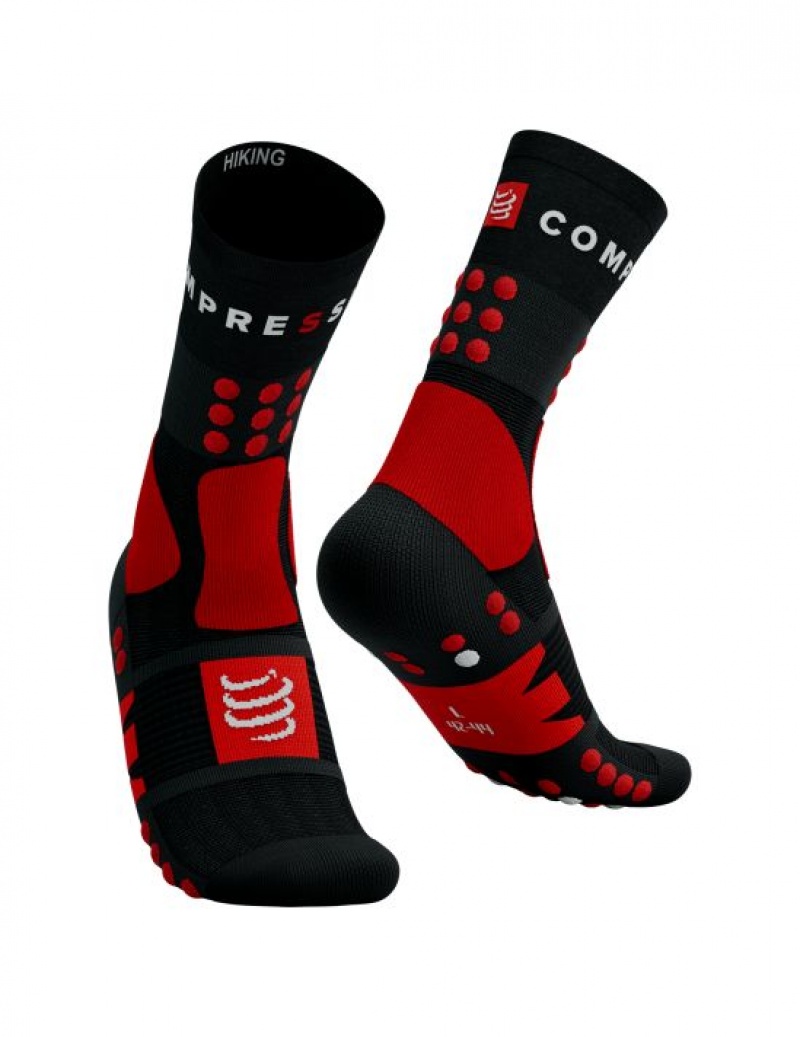 Hiking Socks ανδρικα Compressport ορειβασιασ Socks μαυρα κοκκινα ασπρα | MURTC-2879