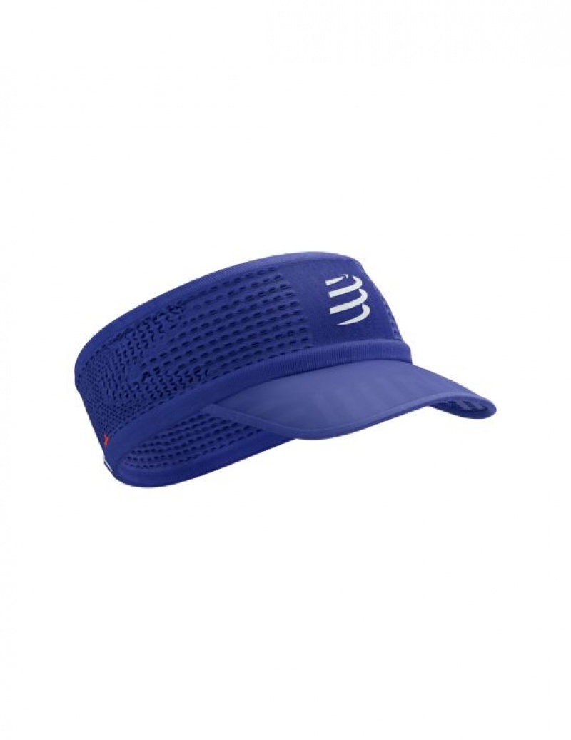 Visors γυναικεια Compressport Spiderweb Headband On/Off μπλε | VLXZO-7246