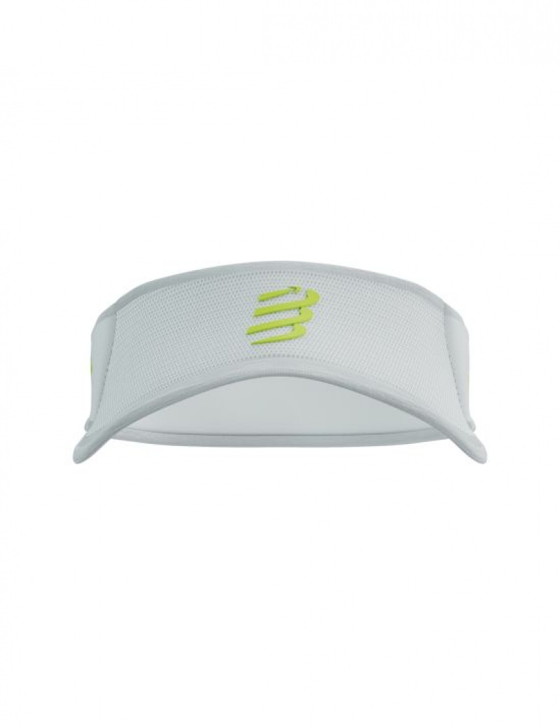 Visors γυναικεια Compressport Spiderweb Ultralight Visor ασπρα | VLHNG-6291