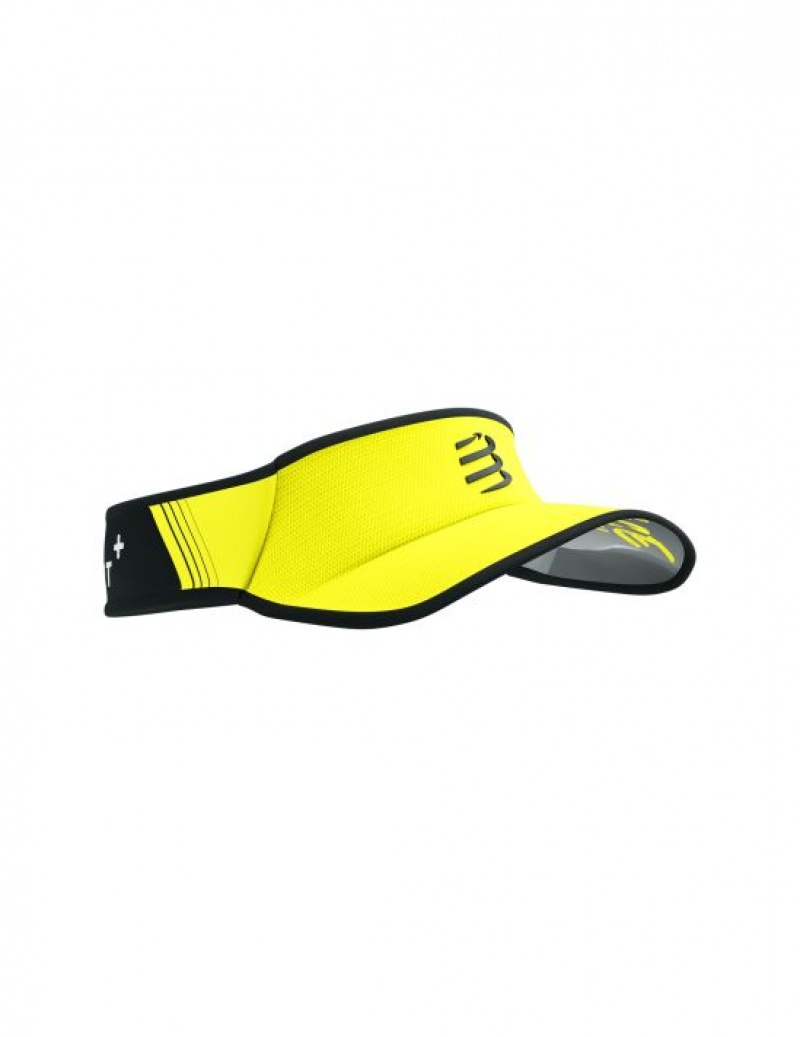 Visors γυναικεια Compressport Visor Ultralight κίτρινα μαυρα | XDQRC-1094