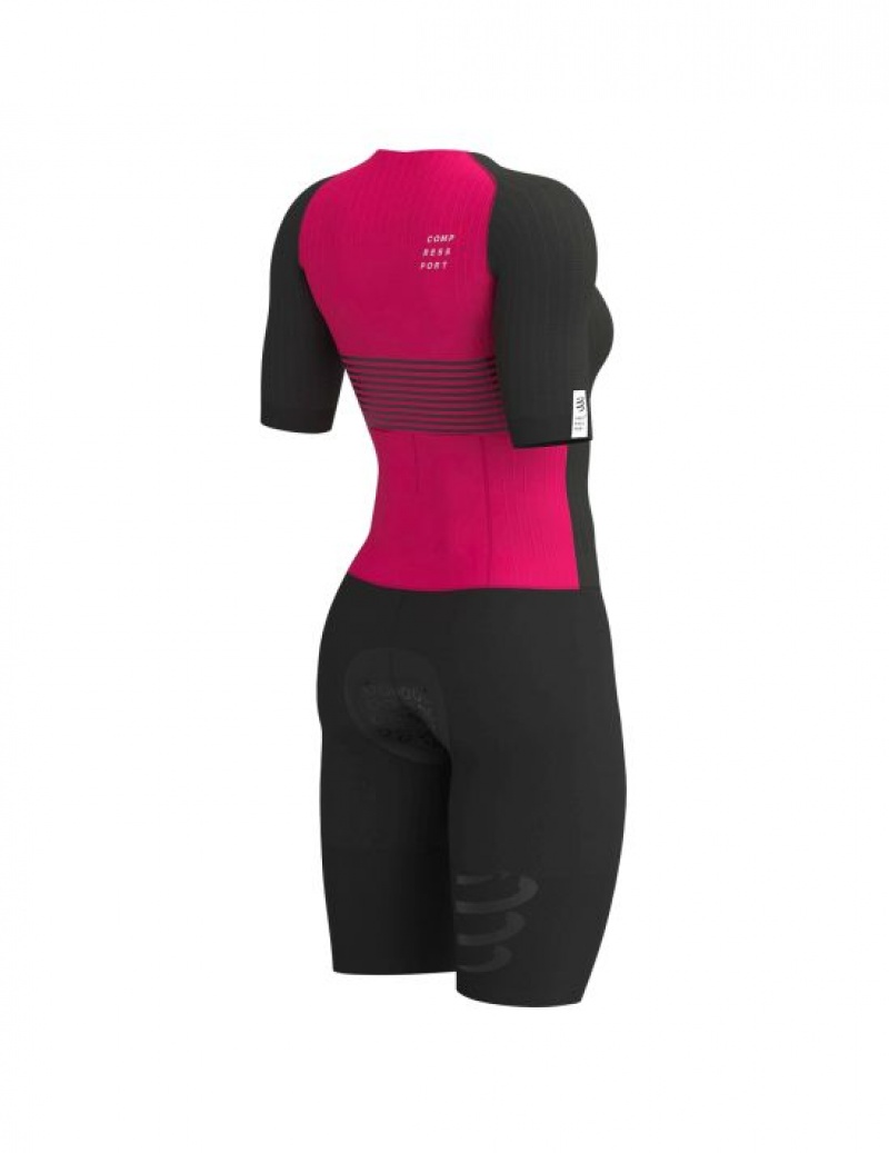 μπλουζακια Compressport Aero SS Trisuit W μαυρα | GJBEX-5726