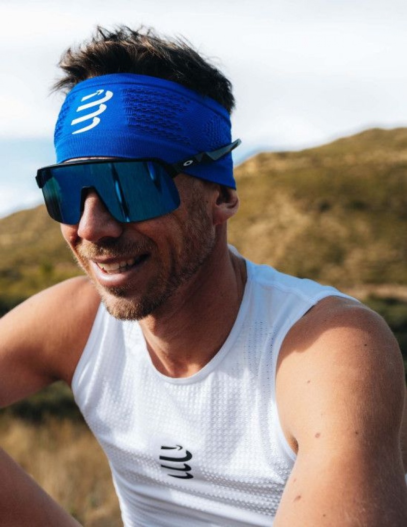 Αξεσουαρ Compressport Headband On/Off μπλε | SWKNC-6483