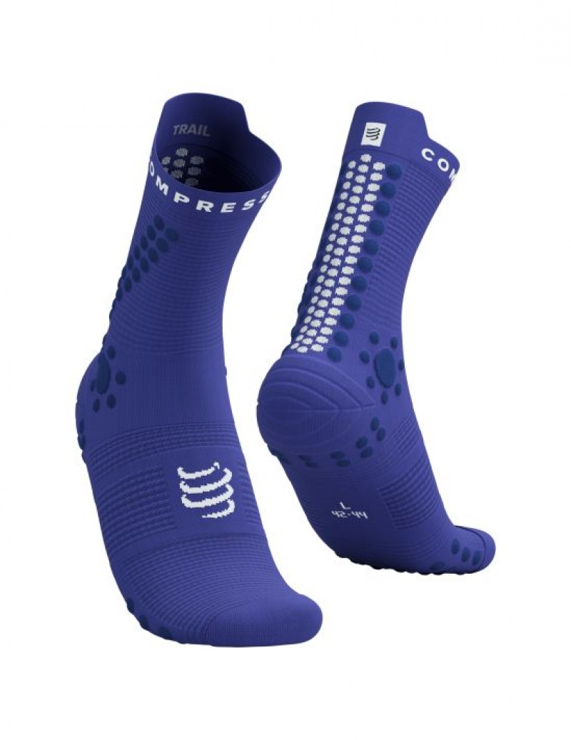 Καλτσεσ Compressport Pro αγωνιστικα Socks v4.0 Trail μπλε | ZGRQN-0193