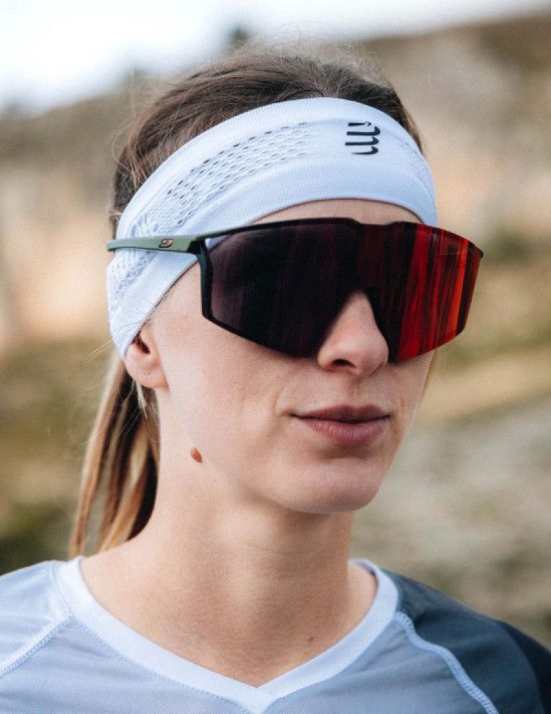 Αξεσουαρ Compressport Thin Headband On/Off ασπρα | BFEYV-1830