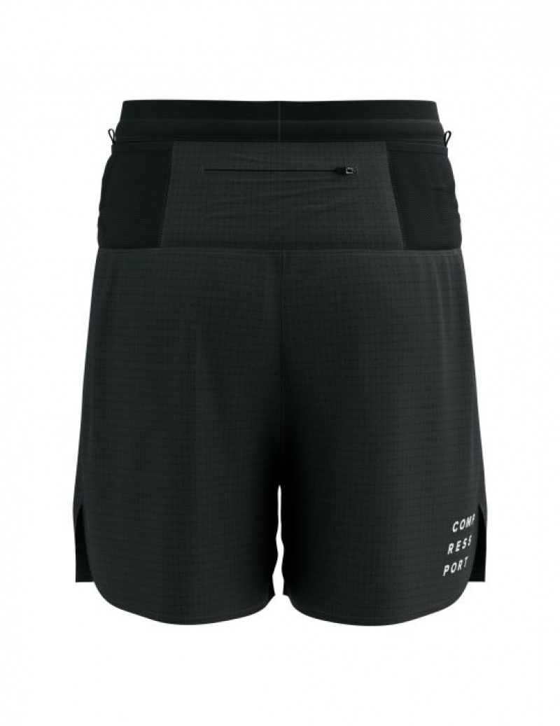 Σορτσ Compressport Trail αγωνιστικα Overshort M μαυρα | HKPAV-9841