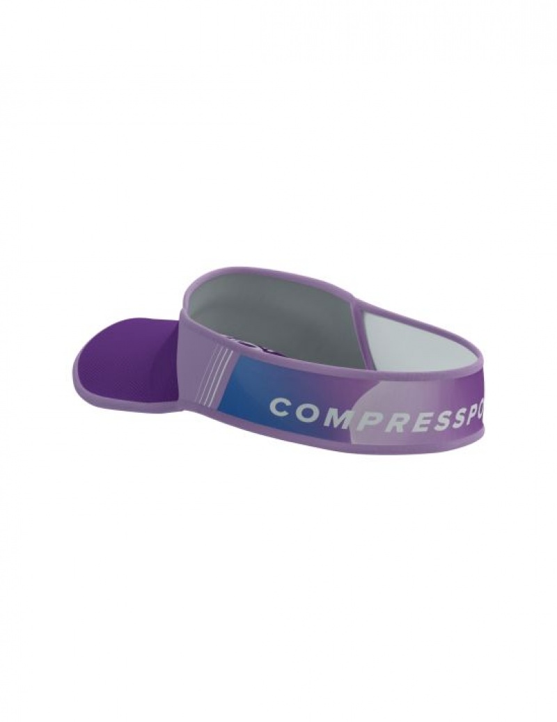 Αξεσουαρ Compressport Visor Ultralight μωβ ασπρα | ECUOH-3801