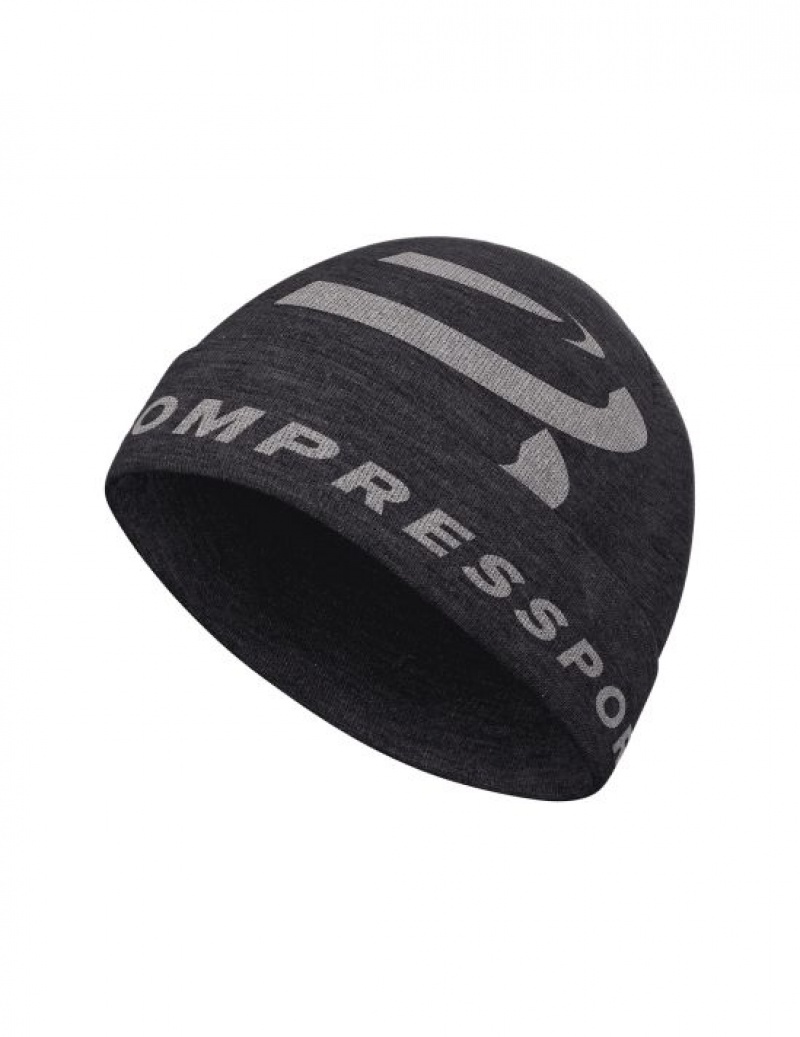 Αξεσουαρ Compressport Καθημερινά Beanie μαυρα | ZAYRW-7860