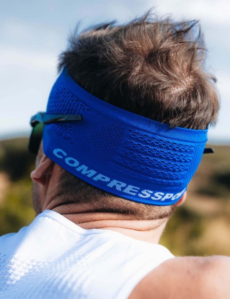 Αξεσουαρ ανδρικα Compressport Headband On/Off μπλε | GVTSQ-5371