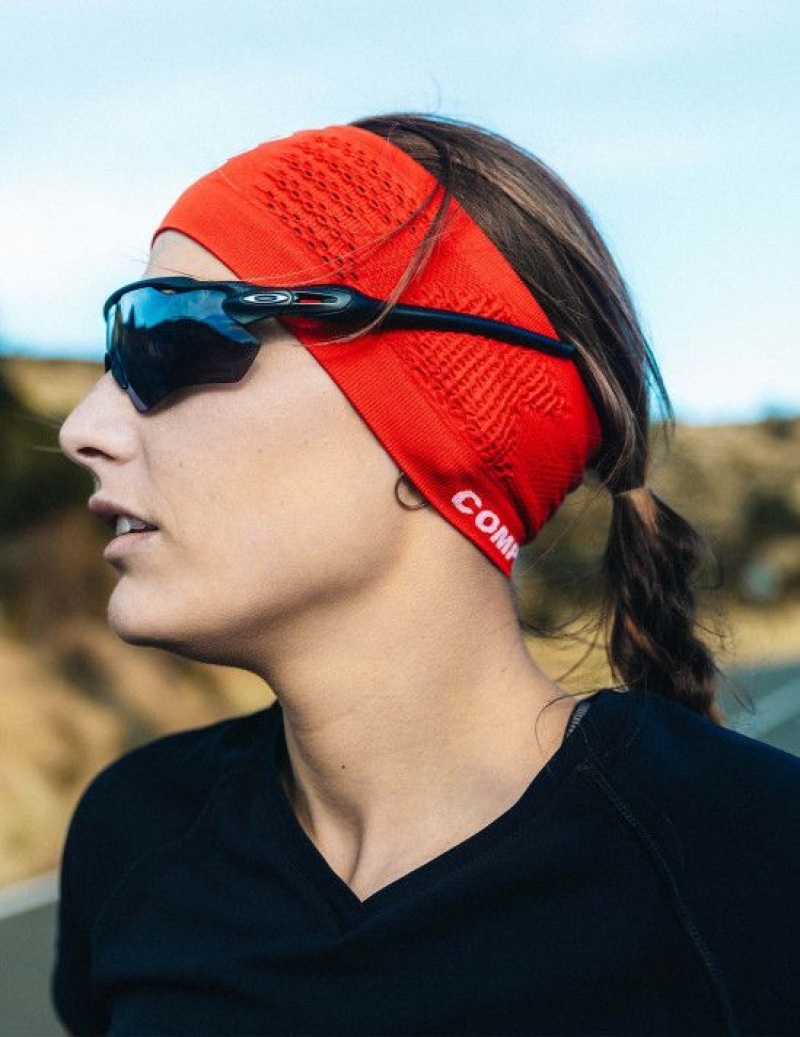 Αξεσουαρ ανδρικα Compressport Headband On/Off κοκκινα | KQCTI-8549