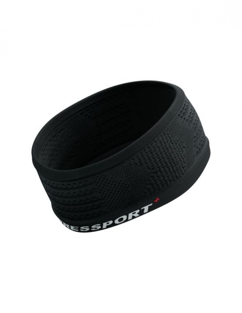 Αξεσουαρ ανδρικα Compressport Headband On/Off μαυρα ασπρα | QLKJA-2678