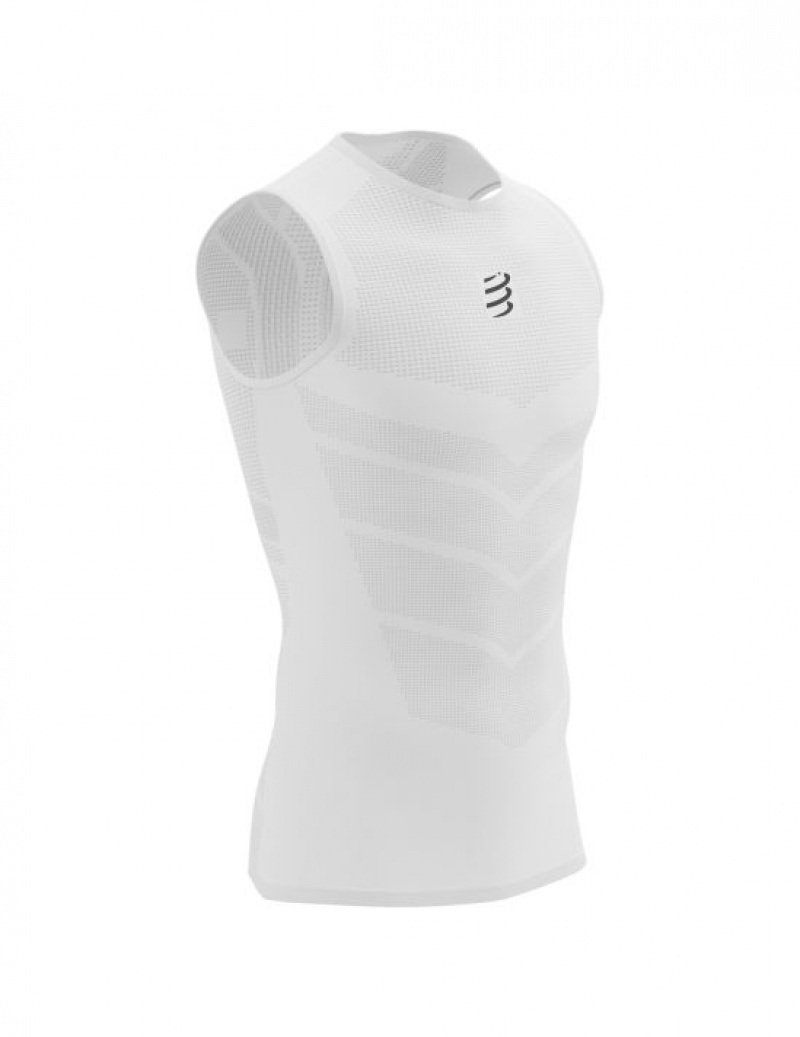 μπλουζακια ανδρικα Compressport On/Off Tank Top M ασπρα | DXPRZ-2685