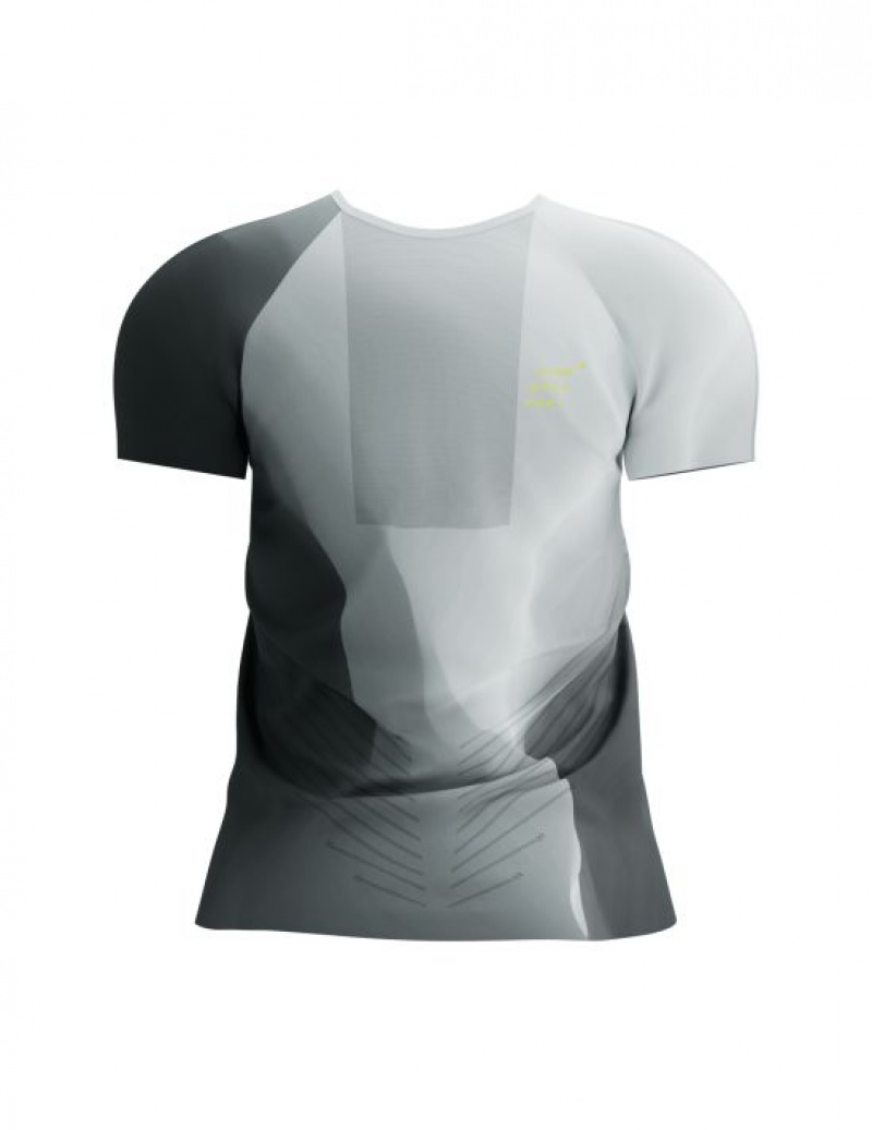 μπλουζακια γυναικεια Compressport Performance SS Tshirt W μαυρα ασπρα | VXORC-3762