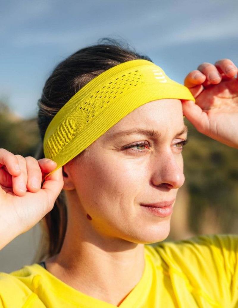 Αξεσουαρ ανδρικα Compressport Thin Headband On/Off πρασινο | IHPZQ-9075