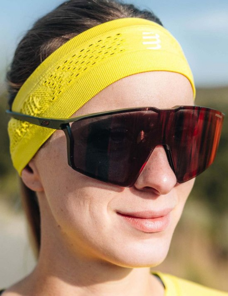 Αξεσουαρ ανδρικα Compressport Thin Headband On/Off πρασινο | IHPZQ-9075