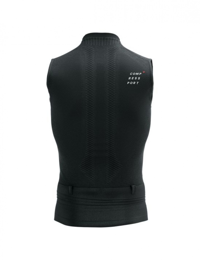 μπλουζακια ανδρικα Compressport Trail Postural Tank Top M μαυρα | HKORI-5943