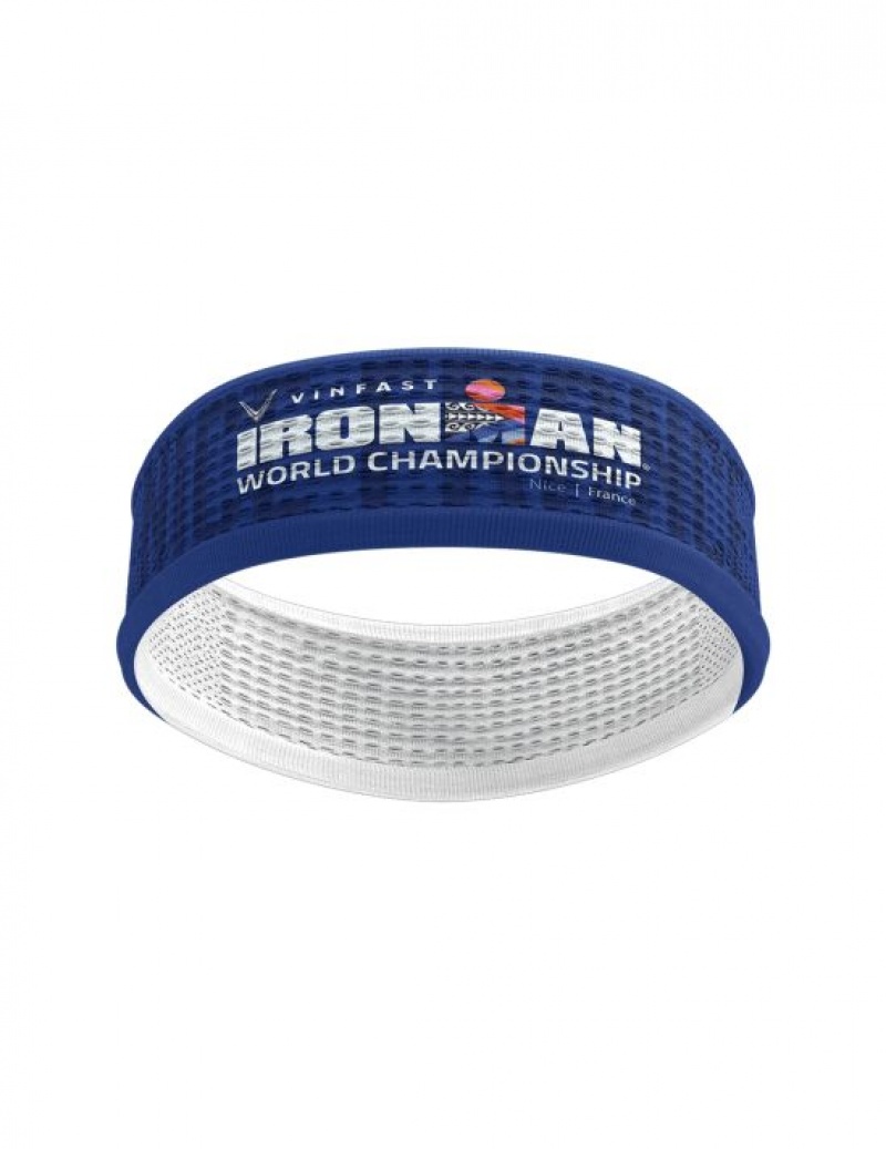 κορδελα μαλλιων ανδρικα Compressport Headband On/Off-Ironman Nice 2023 Πολύχρωμο | XCNAT-8293