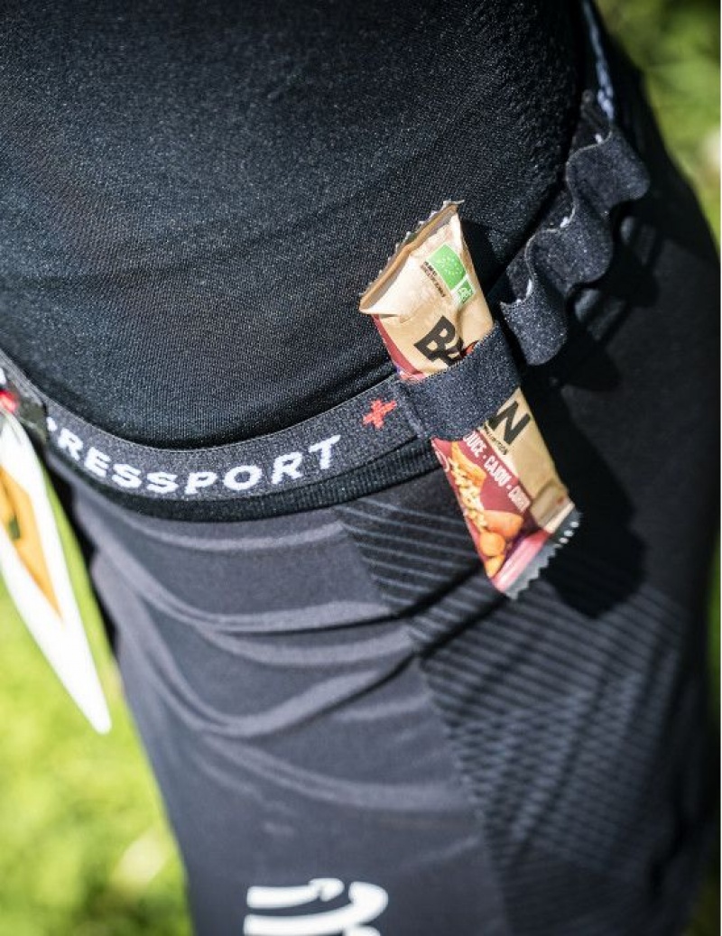 Τσαντα Μεσησ ανδρικα Compressport Race Belt μαυρα | KNVPJ-2859