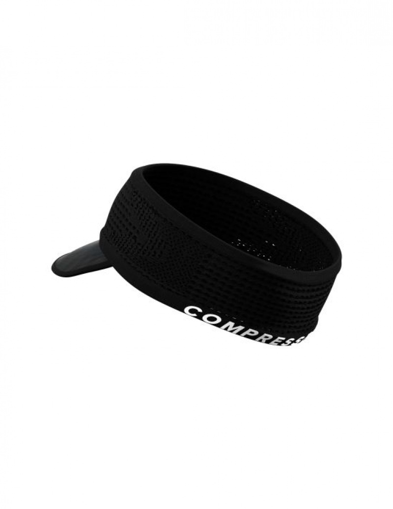 κορδελα μαλλιων γυναικεια Compressport Spiderweb Headband On/Off μαυρα | IZYXP-5784