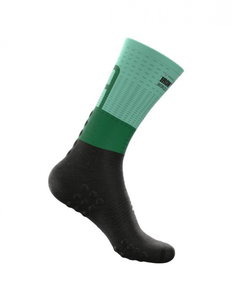 καλτσες για τρεξιμο ανδρικα Compressport Mid Compression Socks Πολύχρωμο | XKBTS-1379