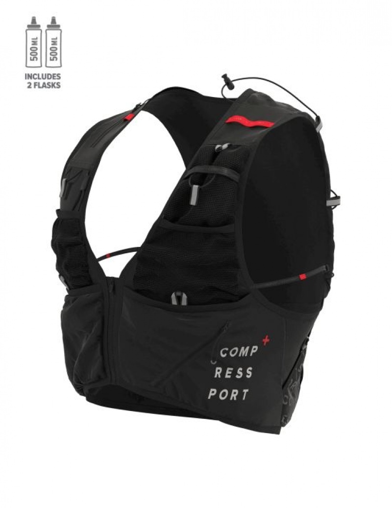 Σακίδιο Για Τρέξιμο ανδρικα Compressport UltRun S Pack Evo 15 μαυρα | UBGRC-6518