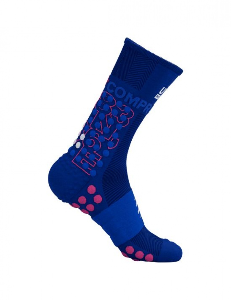 καλτσες για τρεξιμο ανδρικα Compressport Ultra Trail Socks-UTMB 2023 Πολύχρωμο | JYFVS-0649